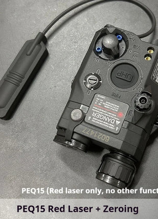 Tactical Airsoft PEQ-15 PEQ15 LA5C Red Dot Green Blue IR Fill Light