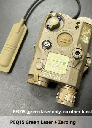 Tactical Airsoft PEQ-15 PEQ15 LA5C Red Dot Green Blue IR Fill Light