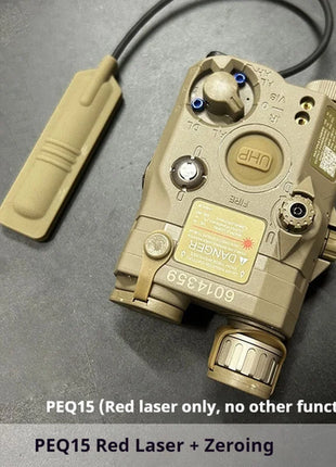 Tactical Airsoft PEQ-15 PEQ15 LA5C Red Dot Green Blue IR Fill Light