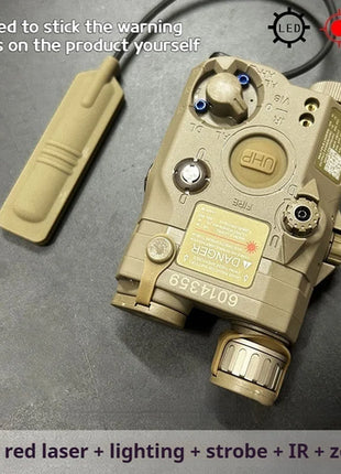 Tactical Airsoft PEQ-15 PEQ15 LA5C Red Dot Green Blue IR Fill Light