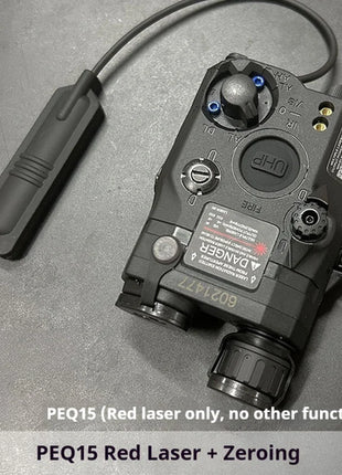 Tactical Airsoft PEQ-15 PEQ15 LA5C Red Dot Green Blue IR Fill Light