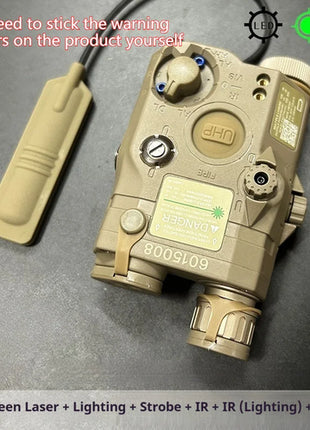 Tactical Airsoft PEQ-15 PEQ15 LA5C Red Dot Green Blue IR Fill Light
