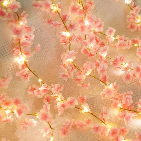 180CM Artificial Sakura Flowers Vine for Wedding Decoration Garden