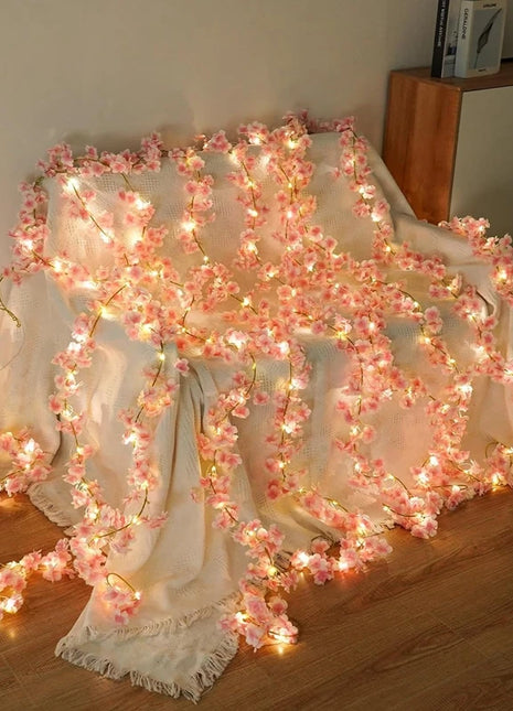 180CM Artificial Sakura Flowers Vine for Wedding Decoration Garden