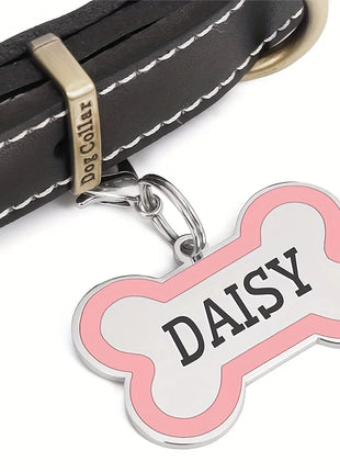 1PC Custom Engraved Name Dog Tag for Pets Personalized Zinc Alloy