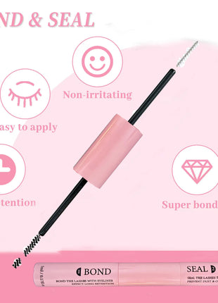 DIY Lashes Extension Kit Lash Bond and Seal Remover Eyelashes 200 PCS