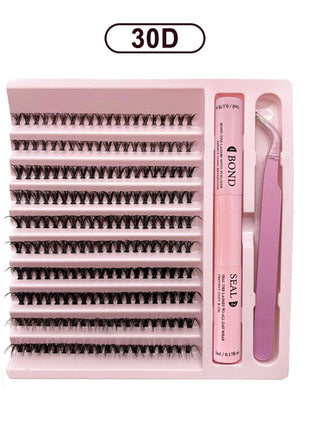 DIY Lashes Extension Kit Lash Bond and Seal Remover Eyelashes 200 PCS