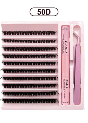 DIY Lashes Extension Kit Lash Bond and Seal Remover Eyelashes 200 PCS