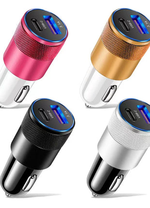 66W USB Car Charger Type C Fast Charging Phone Adapter For Xiaomi