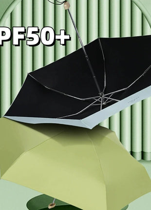 UPF50+ Umbrella Mini Pocket Sun Shade Umbrella Portable Vinyl Folding