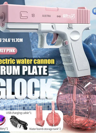 Fun Water Gun Electric M416 AK47 Glock Pistol Shooting Toy Full