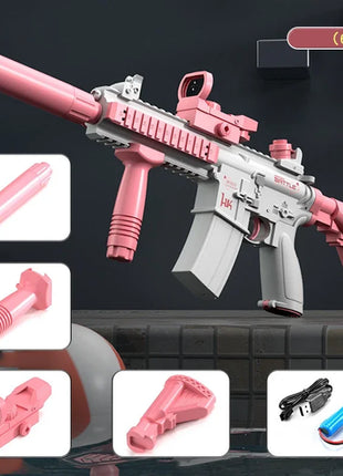 Fun Water Gun Electric M416 AK47 Glock Pistol Shooting Toy Full