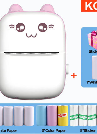 C9 Mini Printer Thermal Paper Picture Luggage Tags English Learning