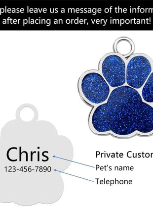 Personalized Dog Cat CustomTags Engraved Puppy Pet ID Name Collar  Tag