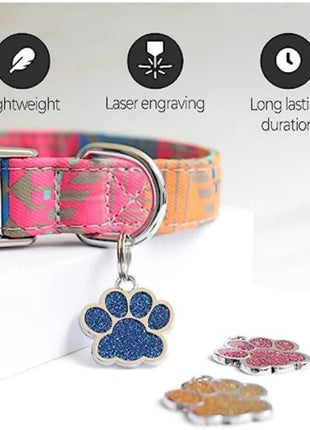 Personalized Dog Cat CustomTags Engraved Puppy Pet ID Name Collar  Tag