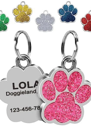 Personalized Dog Cat CustomTags Engraved Puppy Pet ID Name Collar  Tag