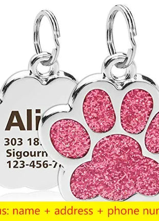 Personalized Dog Cat CustomTags Engraved Puppy Pet ID Name Collar  Tag