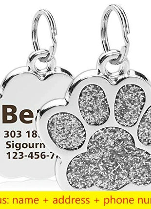 Personalized Dog Cat CustomTags Engraved Puppy Pet ID Name Collar  Tag