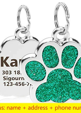 Personalized Dog Cat CustomTags Engraved Puppy Pet ID Name Collar  Tag