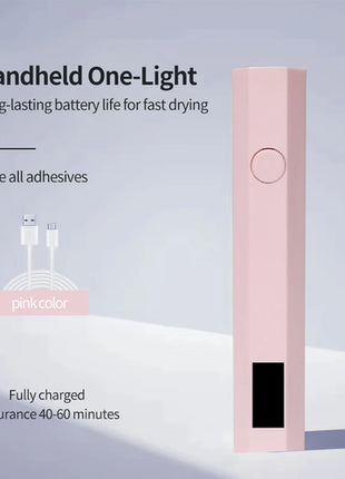 YIKOOLIN Convenient Handheld Nail Dryer Lamp UV/LED Nail Curing All