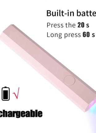 YIKOOLIN Convenient Handheld Nail Dryer Lamp UV/LED Nail Curing All