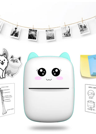 Mini-printer, Thermal Printer Ink-free Portable Sticker Printer