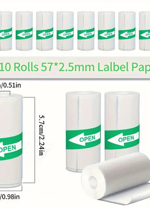 Mini-printer, Thermal Printer Ink-free Portable Sticker Printer