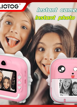 Children Digital Camera 1080P HD Toys Thermal Print Camera for Boys