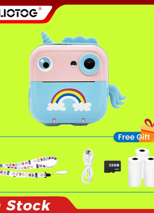 Children Digital Camera 1080P HD Toys Thermal Print Camera for Boys