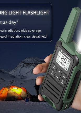 2pcs Baofeng F22 Mini Walkie Talkie PMR FRS Long Range Rechargable