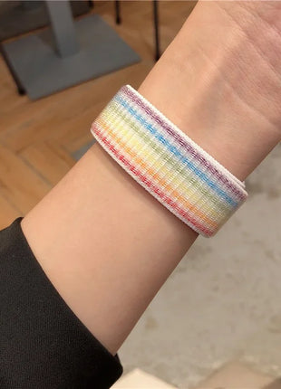 Nylon Loop For Apple Watch Band 44mm 40mm 45mm 41mm 42mm 38/45 mm