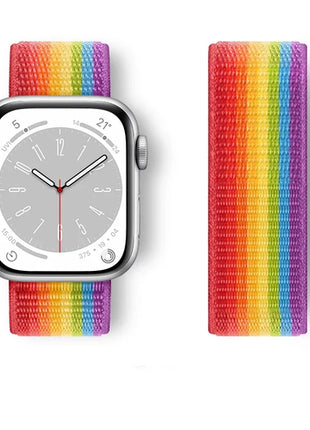 Nylon Loop For Apple Watch Band 44mm 40mm 45mm 41mm 42mm 38/45 mm