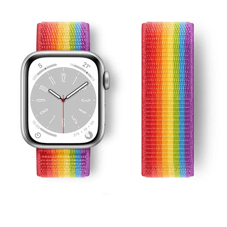 Nylon Loop For Apple Watch Band 44mm 40mm 45mm 41mm 42mm 38/45 mm