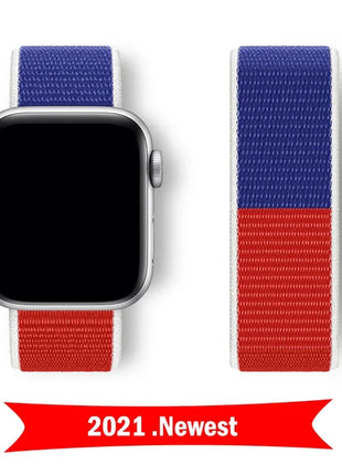 Nylon Loop For Apple Watch Band 44mm 40mm 45mm 41mm 42mm 38/45 mm