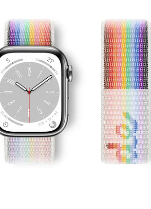 Nylon Loop For Apple Watch Band 44mm 40mm 45mm 41mm 42mm 38/45 mm