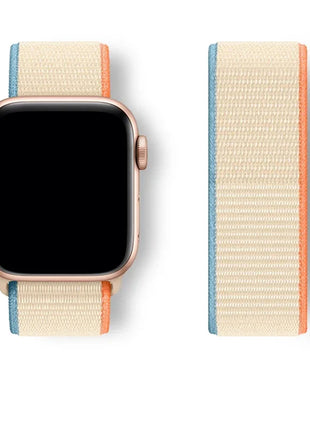 Nylon Loop For Apple Watch Band 44mm 40mm 45mm 41mm 42mm 38/45 mm