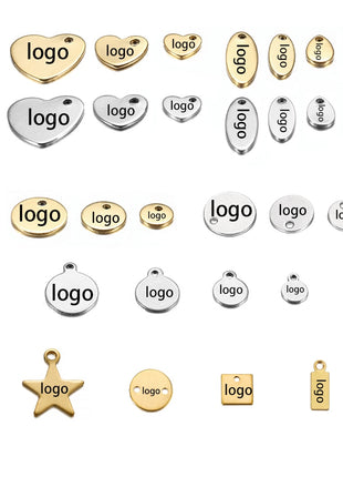 Laser Logo Tag Stainless Steel | Pendant Laser Steel Customized |