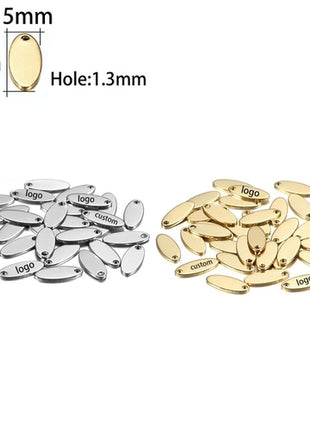 Laser Logo Tag Stainless Steel | Pendant Laser Steel Customized |