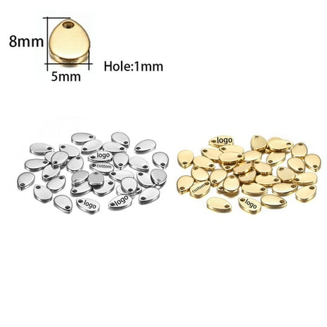 Laser Logo Tag Stainless Steel | Pendant Laser Steel Customized |