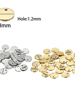 Laser Logo Tag Stainless Steel | Pendant Laser Steel Customized |