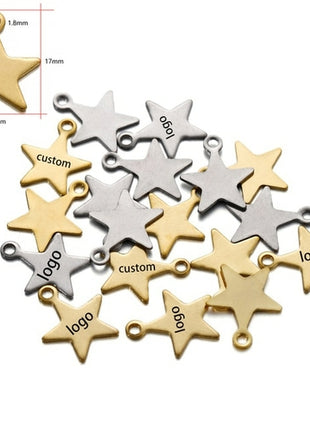 Laser Logo Tag Stainless Steel | Pendant Laser Steel Customized |