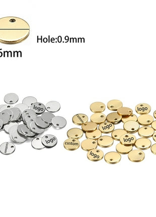Laser Logo Tag Stainless Steel | Pendant Laser Steel Customized |