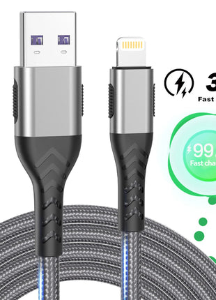 USB Cable For iPhone 11 12 13 14 Pro X XS Max 6 7 8 Plus SE iPad 3A