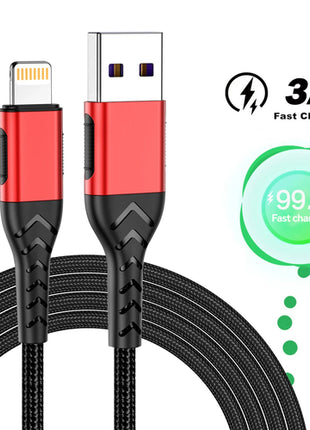 USB Cable For iPhone 11 12 13 14 Pro X XS Max 6 7 8 Plus SE iPad 3A