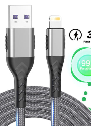 USB Cable For iPhone 11 12 13 14 Pro X XS Max 6 7 8 Plus SE iPad 3A