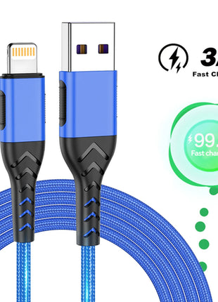 USB Cable For iPhone 11 12 13 14 Pro X XS Max 6 7 8 Plus SE iPad 3A