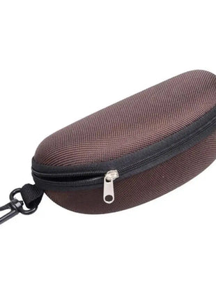 1pc Portable Sunglasses Case Protector Oxford Cloth Hard EVA Zippered