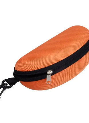 1pc Portable Sunglasses Case Protector Oxford Cloth Hard EVA Zippered