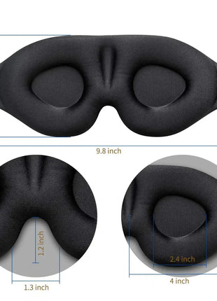 Eye Mask for Sleeping 3D Contoured Cup Blindfold Concave Molded Night