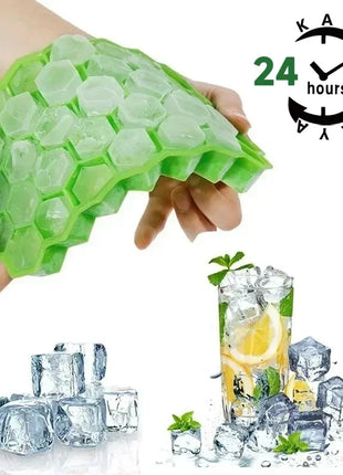 Ice Cube Mold Reusable Silicone Ice Cube Mold BPA Free Ice Cream Maker